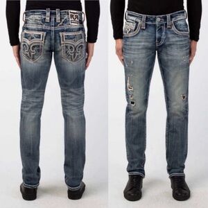 Rock Revival Men’s Zinfandel Straight Stretch Jean